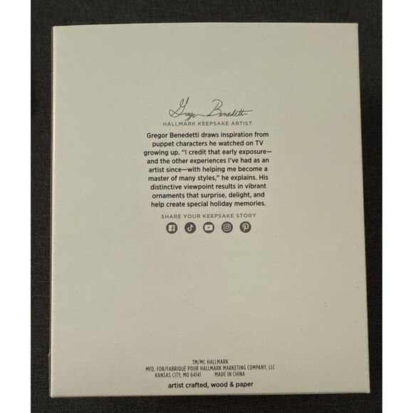 JACK AND SALLY Disney Tim Burton's Nightmare Christmas 2024 Hallmark Ornament - Picture 2 of 5